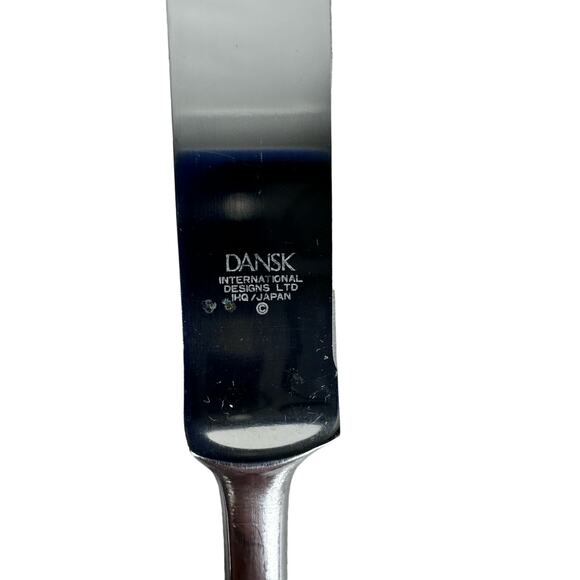 Dansk ANVIL IHQ Japan Vintage 1980s Stainless Satin BLUNT KNIVES 8 3/8"-Set of 3 - Picture 4 of 5